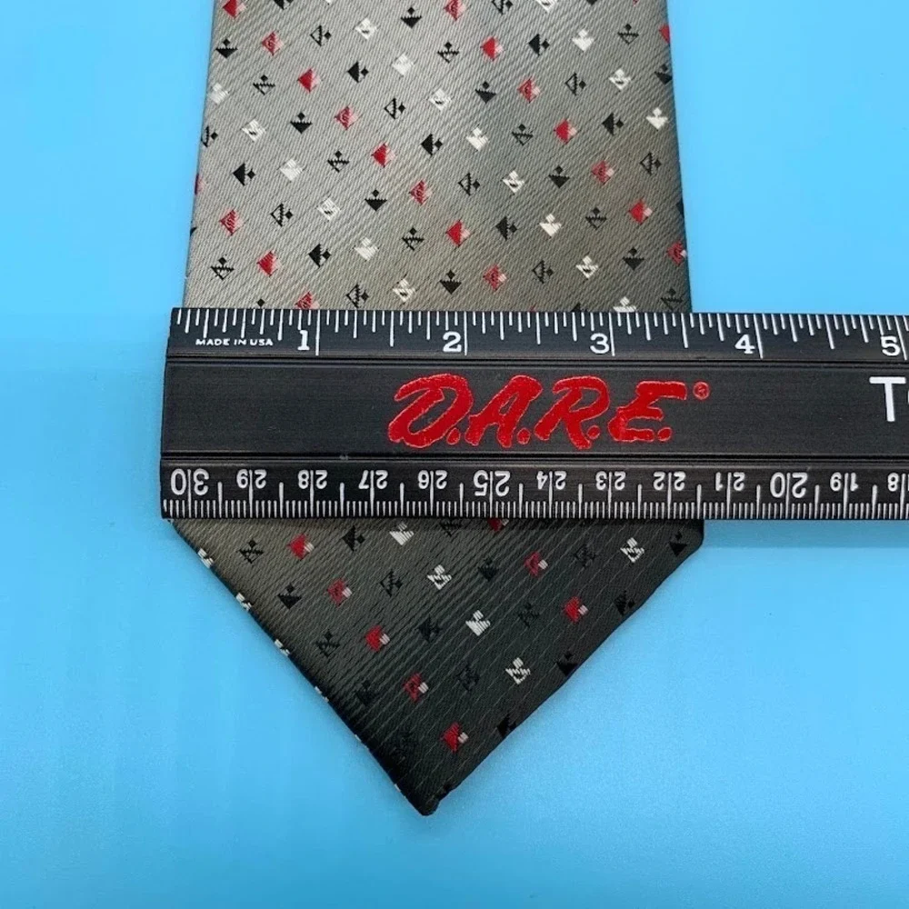 Vintage Wembley Geometric Woven Men's Classic Neck Tie Preppy Luxury